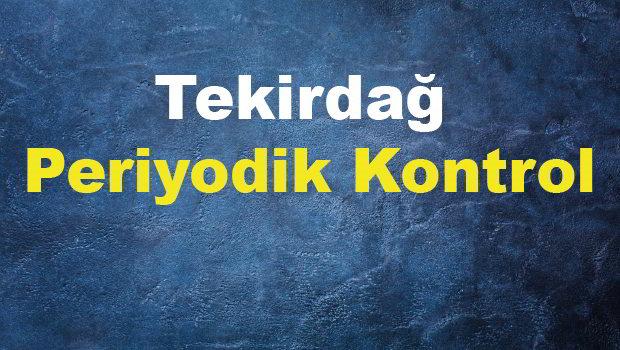 Tekirdağ Periyodik Kontrol